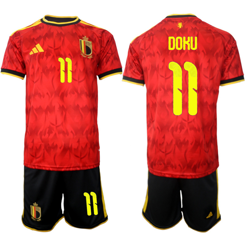 Men Belgium home #1 style 2026 World Cup Soccer jersey